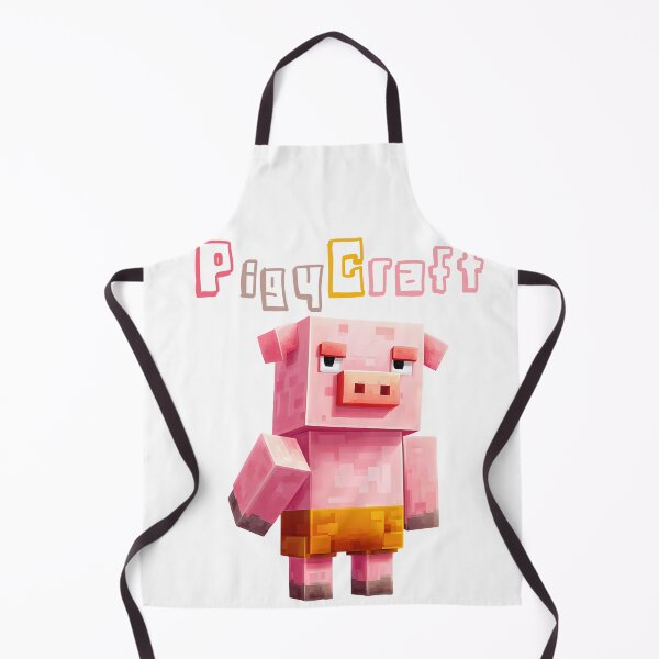 Item preview, PiggyCraft Minecraft Pig - Cute Blocky Lego Style Art Print designed and sold by DesignArtist.ia.