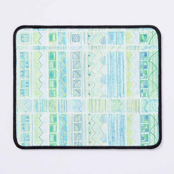 Item preview, Blues and greens stripes designed and sold by MoisOneOffs.