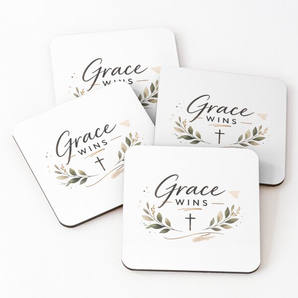 Item preview, Grace Wins – Modern Christian  Faith  designed and sold by DigiWoosh.