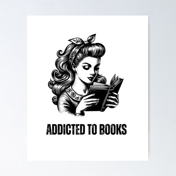 Item preview, Addicted to Books - Book Lover Gift designed and sold by MyCozyCorner24.