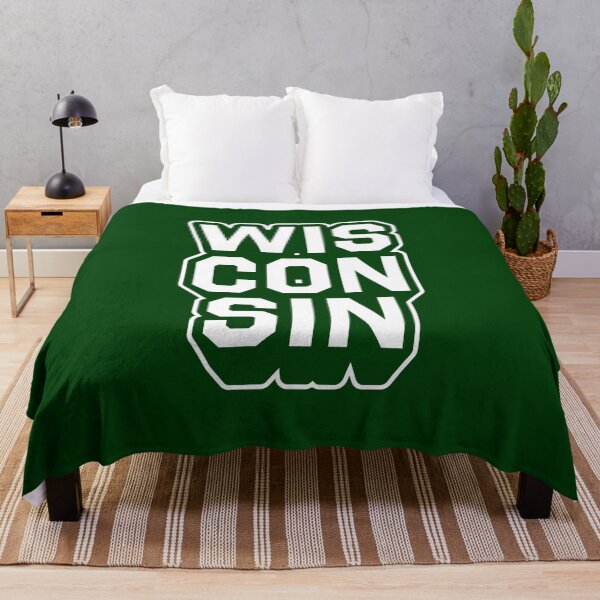 Item preview, Wisconsin Retro Varsity - Hometown Pride & Streetwear Block Typography designed and sold by MZS Studio.