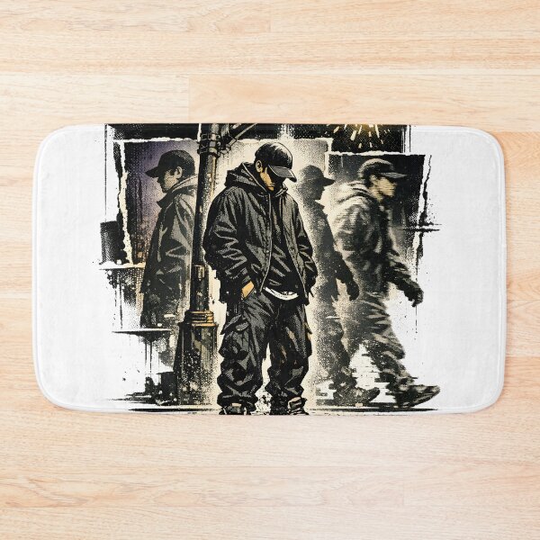 Item preview, Built From Static - 90s Streetwear Aesthetic Lo-Fi Grunge Art - Underground Urban NYC Street Figure Design - Cyberpunk Grainy Halftone TV Noise Graphic - Vivaan Studio Signal Through Chaos designed and sold by Vivaan Studio.