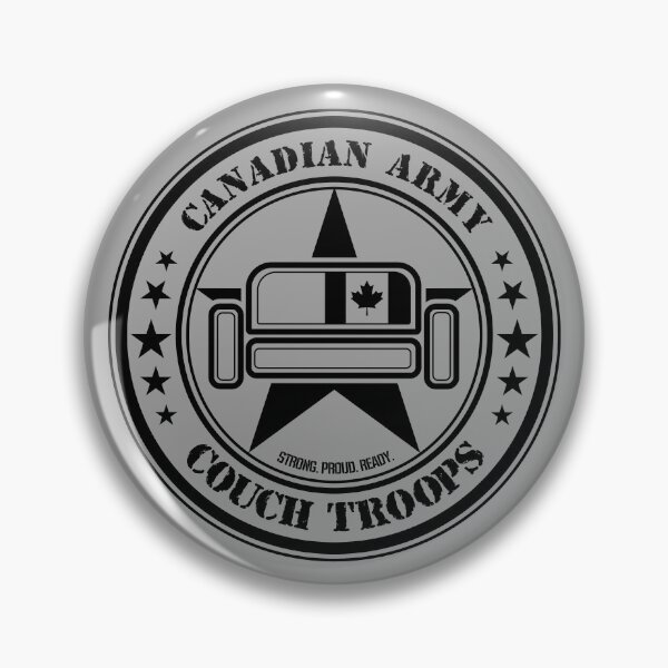 Item preview, Couch Troops Canadian Army (Black) designed and sold by helenacooper.