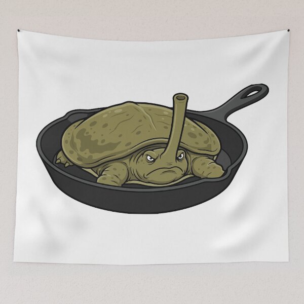 Item preview, The Forbidden Pancake Angry Softshell Turtle designed and sold by Petzzz.