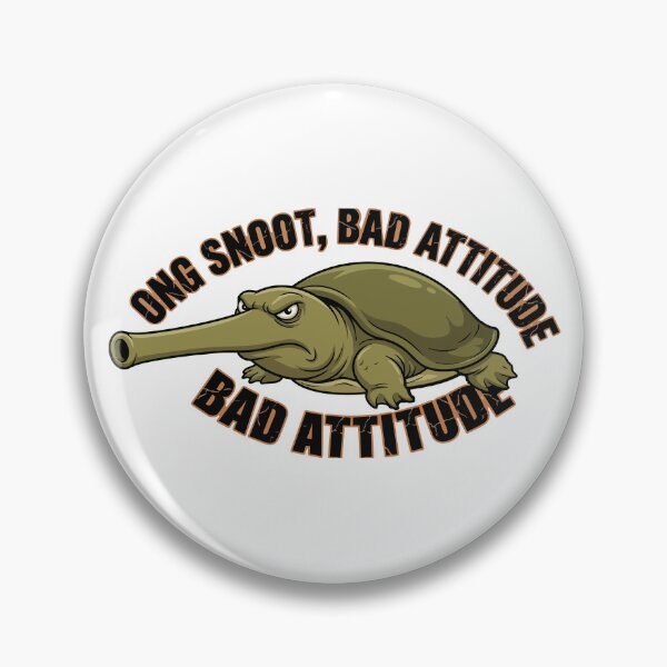 Item preview, Long Snoot Bad Attitude Funny Softshell Turtle designed and sold by Petzzz.