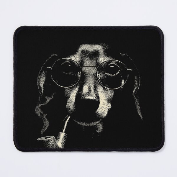 Item preview, Sophisticated Dachshund with Glasses and Pipe designed and sold by k3rstman1.