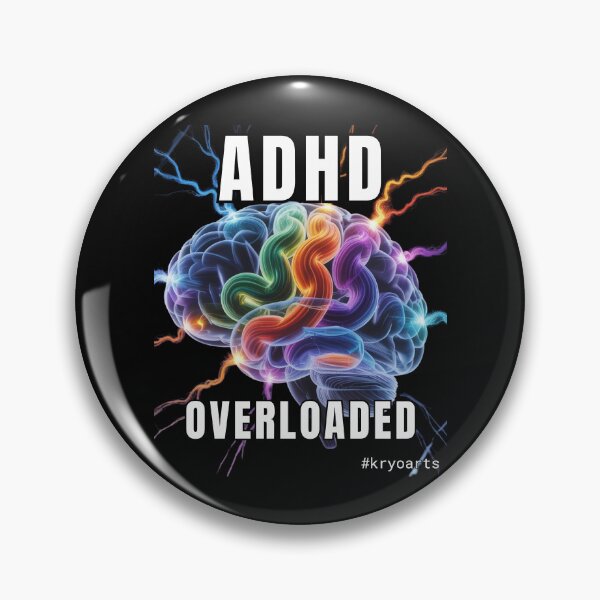 Item preview, ADHD Brain Overloaded - Inside the Chaos designed and sold by kryoarts.