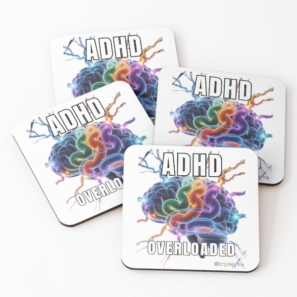 Item preview, ADHD Brain Overloaded - Inside the Chaos designed and sold by kryoarts.