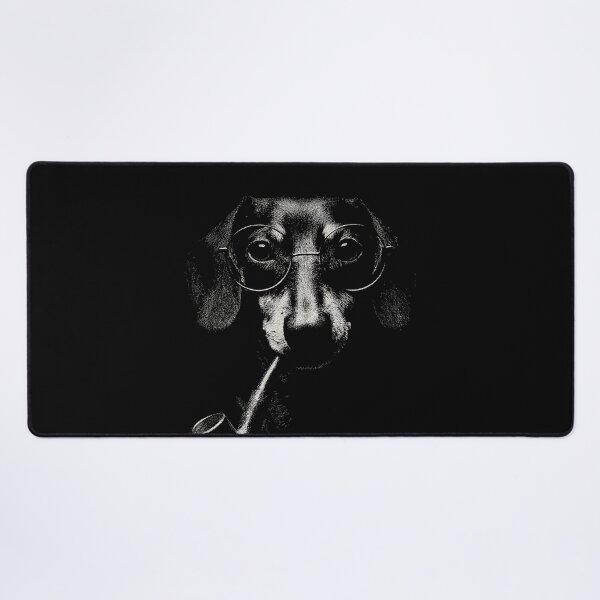 Item preview, Sophisticated Dachshund Dog with Glasses and Pipe designed and sold by k3rstman1.