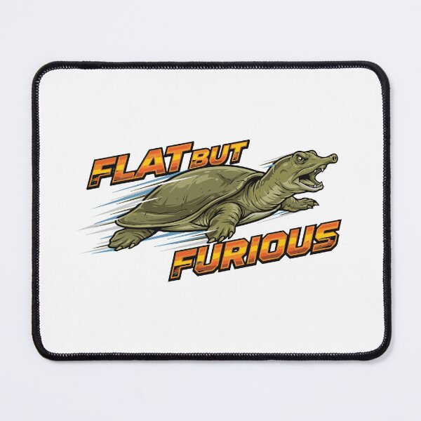 Item preview, Flat But Furious Grumpy Softshell Turtle designed and sold by Petzzz.