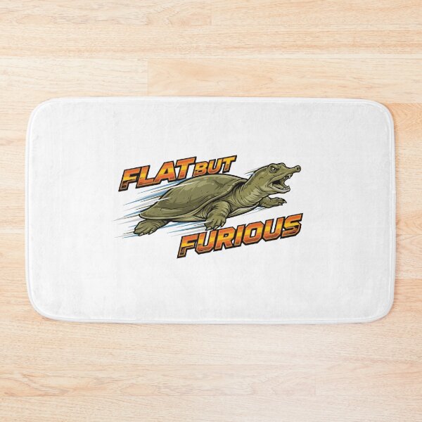 Item preview, Flat But Furious Grumpy Softshell Turtle designed and sold by Petzzz.