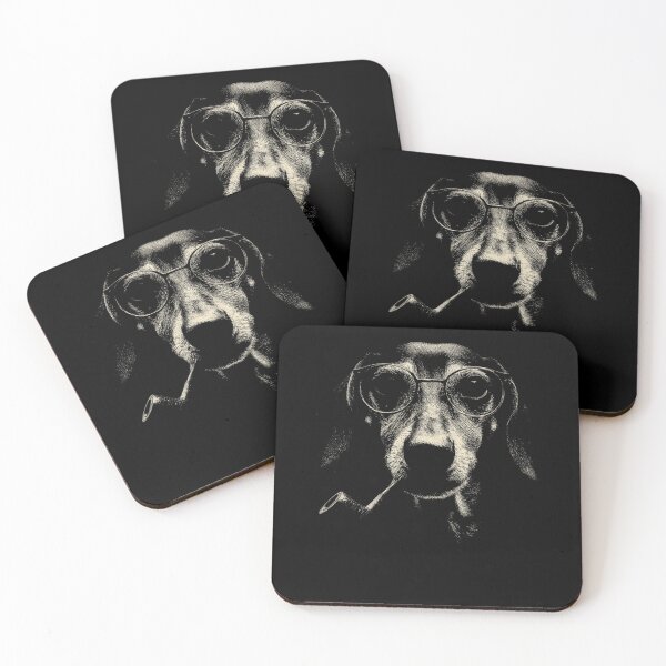 Item preview, Sophisticated Dachshund Dog Pipe Glasses designed and sold by k3rstman1.