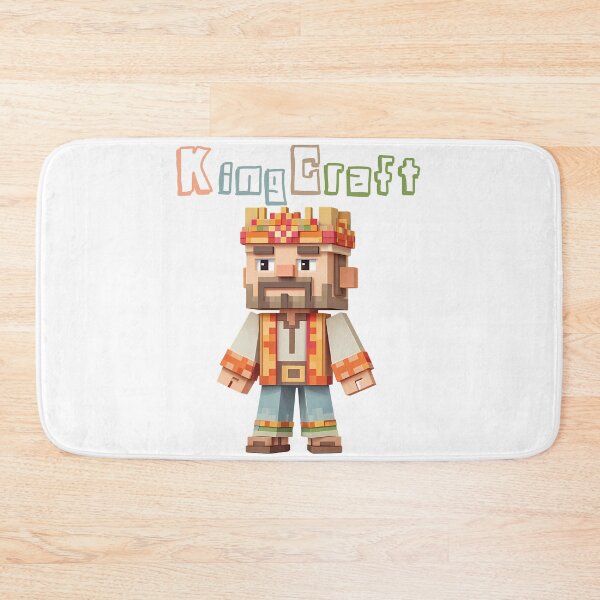 Item preview, KingCraft Minecraft King - Cute Blocky Lego Style Art Print designed and sold by DesignArtist.ia.