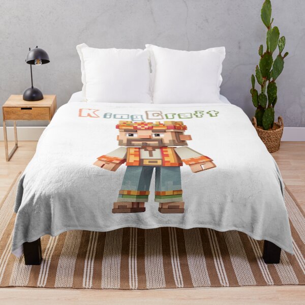 Item preview, KingCraft Minecraft King - Cute Blocky Lego Style Art Print designed and sold by DesignArtist.ia.