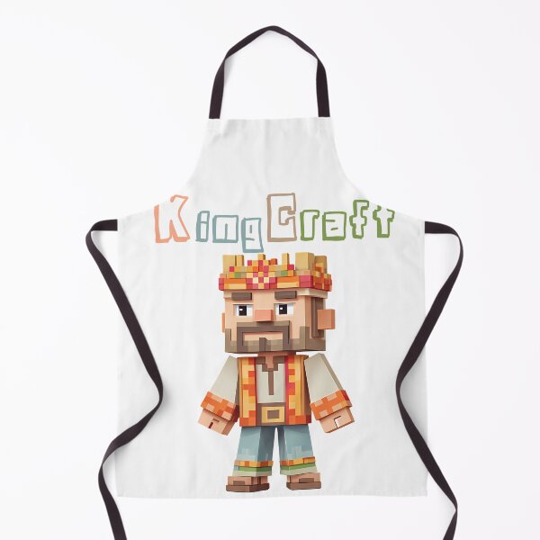 Item preview, KingCraft Minecraft King - Cute Blocky Lego Style Art Print designed and sold by DesignArtist.ia.