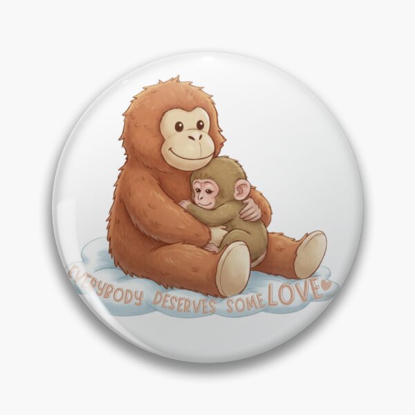 Item preview, Punch the Macaque: Everyone Deserves Love designed and sold by Smilebigfortheworld.