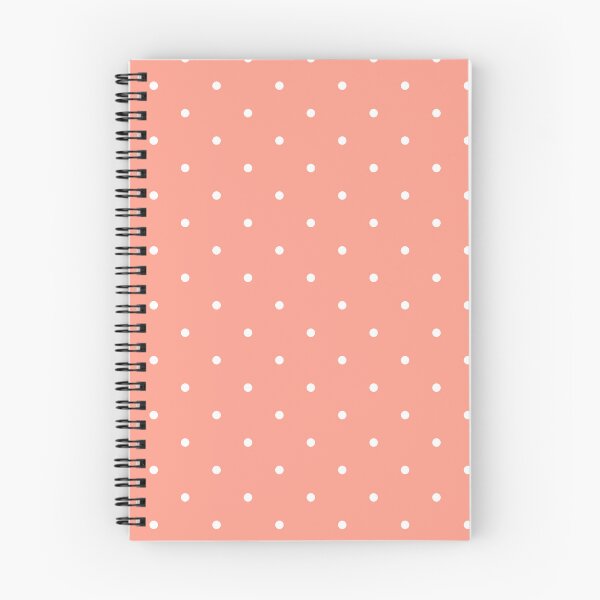 Item preview, Peach and white Polka dot pattern designed and sold by RishabhArts1.