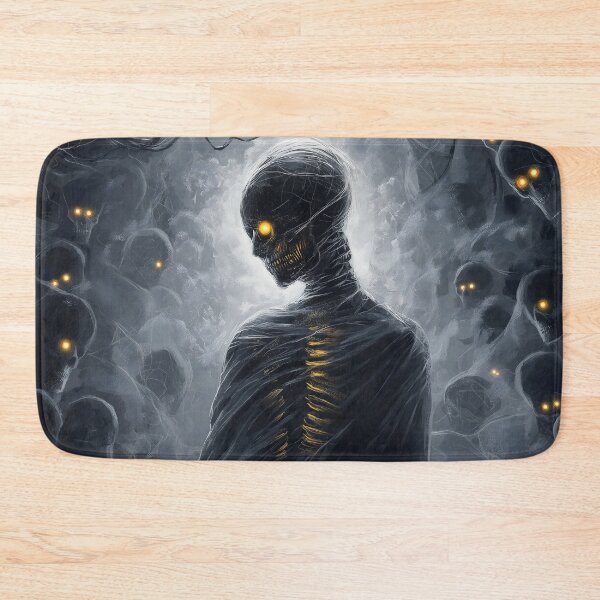 Item preview, Shadow Figure Surrounded By Glowing Eyed Skulls designed and sold by Shoot-The-Moon.