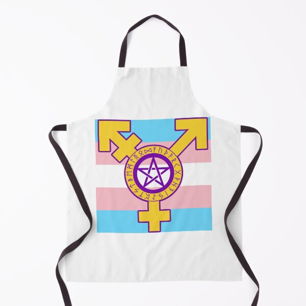 Item preview, intersex pride flag trans pentacle over trans pride flag designed and sold by capitalismsucks.
