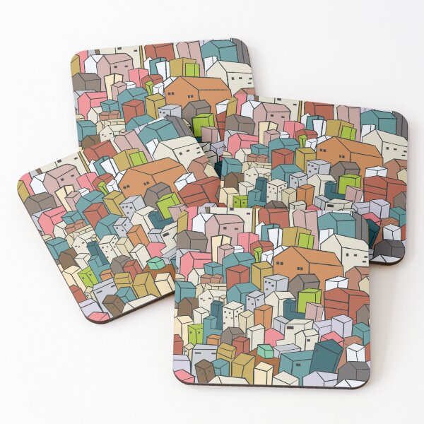 Item preview, Stacked City Buildings Pattern designed and sold by Potattoo.