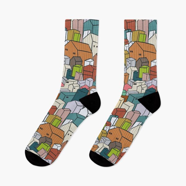 Item preview, Stacked City Buildings Pattern designed and sold by Potattoo.