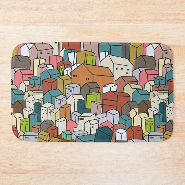 Item preview, Stacked City Buildings Pattern designed and sold by Potattoo.