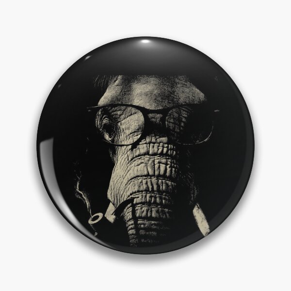 Item preview, Sophisticated Elephant with Eyeglasses and Pipe designed and sold by k3rstman1.