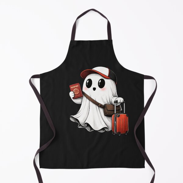 Item preview, Travel Ghost Aesthetic Graphic – Cute Minimal Passport Character with Suitcase – Trendy Instagram Style Design designed and sold by ColorSplash123.