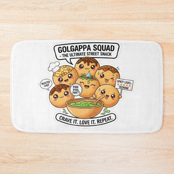Item preview, Golgappa Squad Cute Indian Street Food Illustration designed and sold by RickyStick.