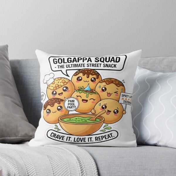 Item preview, Golgappa Squad Cute Indian Street Food Illustration designed and sold by RickyStick.