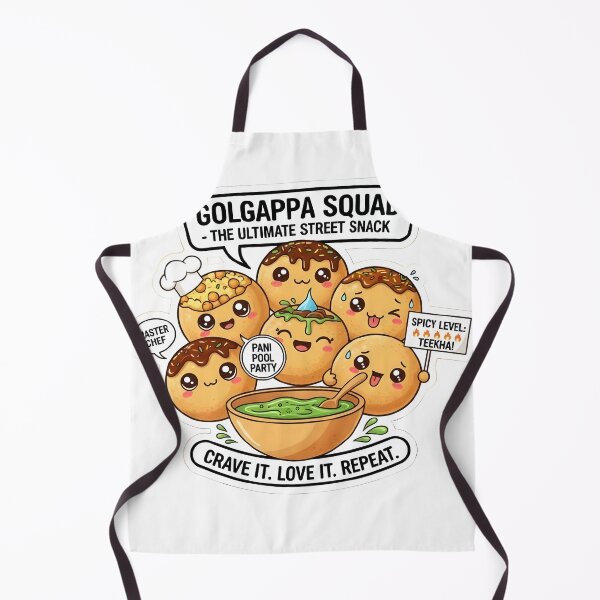 Item preview, Golgappa Squad Cute Indian Street Food Illustration designed and sold by RickyStick.