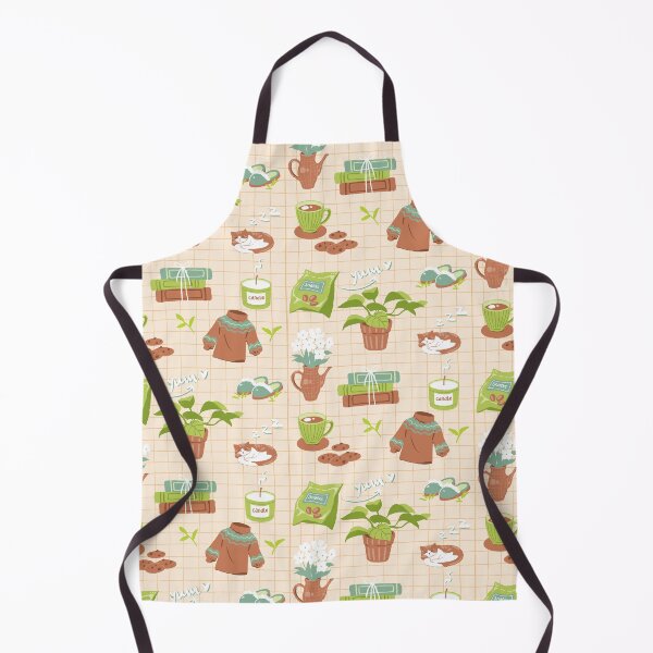Item preview, A cute pattern with cozy daily life stickers (cat, books, tea and home aesthetics) designed and sold by MinimalAnGo.