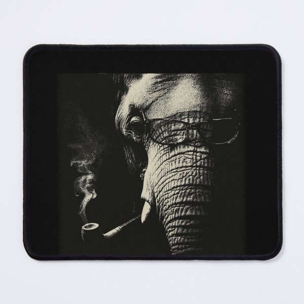 Item preview, Sophisticated Elephant with Glasses Smoking Pipe designed and sold by k3rstman1.