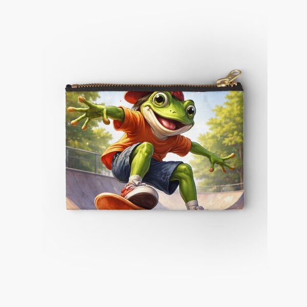 Item preview, Kickflip Frog Skate Park Hero designed and sold by Dreamy Armine Art.