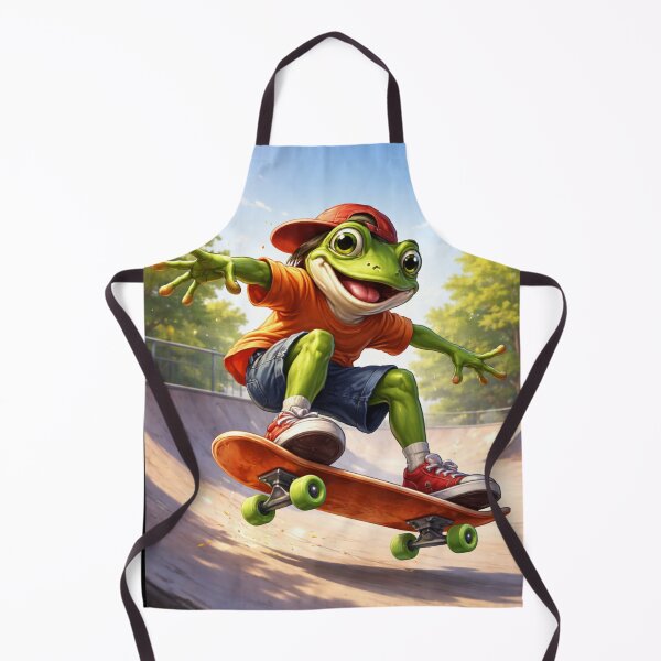Item preview, Kickflip Frog Skate Park Hero designed and sold by Dreamy Armine Art.