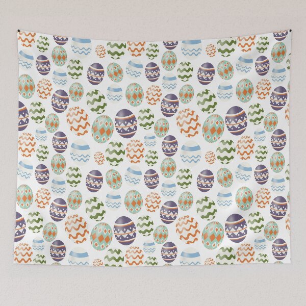 Item preview, Vibrant Patterned Easter Eggs Seamless Design designed and sold by Potattoo.