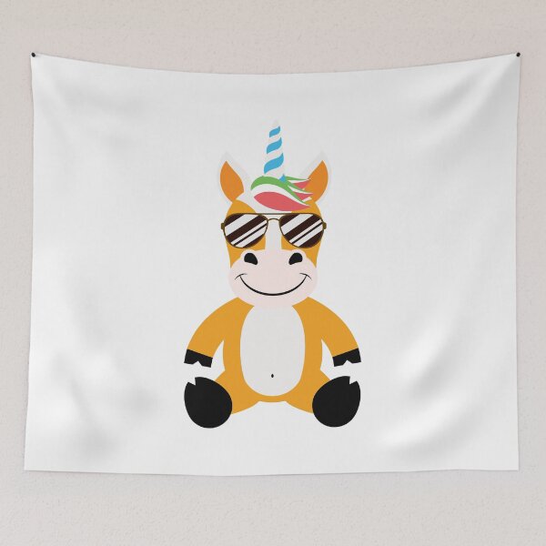 Item preview, Cute Magical Unicorn With Shades designed and sold by Captain Creative.