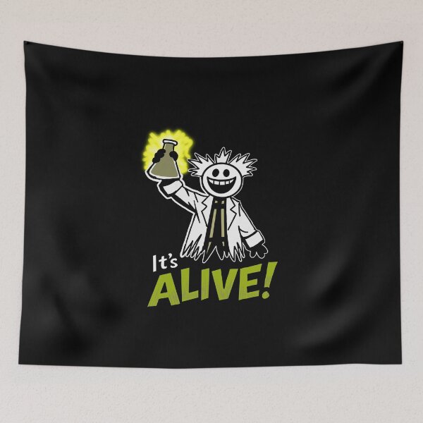 Item preview, Funny Mad Scientist Stick Figure Shirt – It’s Alive Laboratory Humor  designed and sold by Popstudio85.