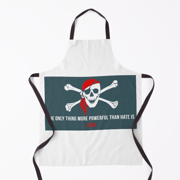 Item preview, The Only Thing More Powerful Than Hate Is Love Pirate Skull Shirt | Love Over Hate Edgy Statement Tee designed and sold by PixelWaveBD.
