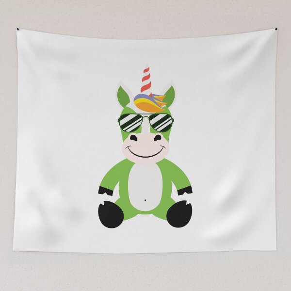 Item preview, Cute Magical Unicorn With Shades designed and sold by Captain Creative.