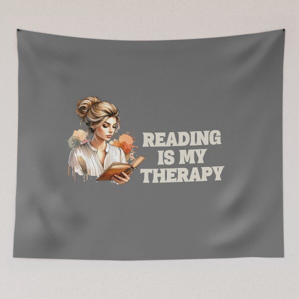 Item preview, Reading Is My Therapy - Book Lover Gift designed and sold by MyCozyCorner24.