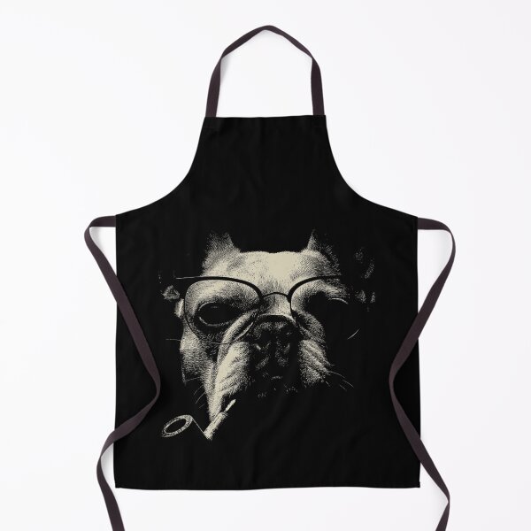 Item preview, Sophisticated French Bulldog Pipe Glasses Portrait designed and sold by k3rstman1.