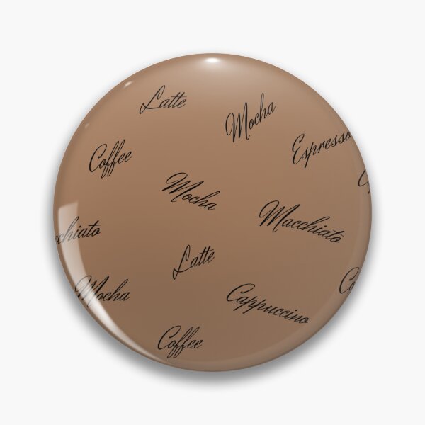 Item preview, Coffee Type Names Pattern | Espresso Cappuccino Mocha Latte Macchiato designed and sold by UnhingedBird.