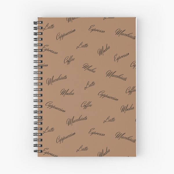 Item preview, Coffee Type Names Pattern | Espresso Cappuccino Mocha Latte Macchiato designed and sold by UnhingedBird.