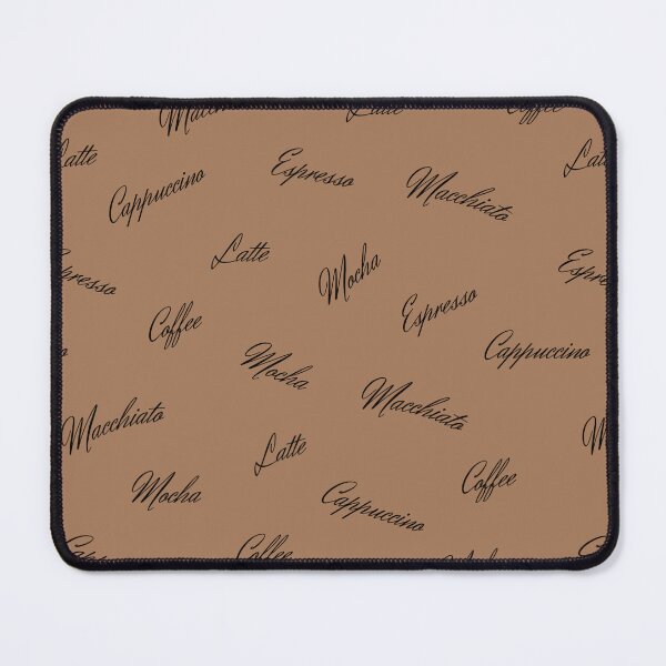 Item preview, Coffee Type Names Pattern | Espresso Cappuccino Mocha Latte Macchiato designed and sold by UnhingedBird.