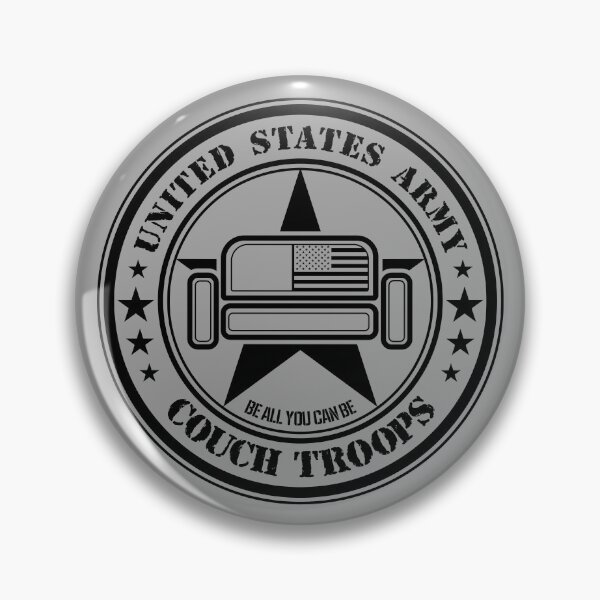 Item preview, Couch Troops US Army (Black) designed and sold by helenacooper.