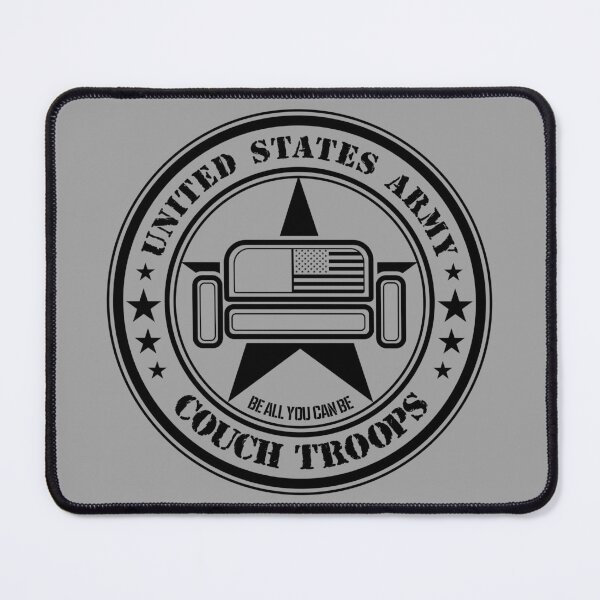 Item preview, Couch Troops US Army (Black) designed and sold by helenacooper.