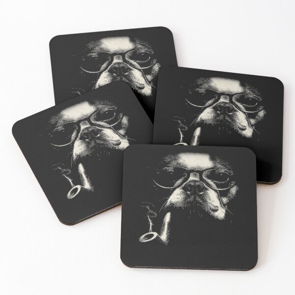 Item preview, Dapper French Bulldog Pipe Smoker Glasses designed and sold by k3rstman1.