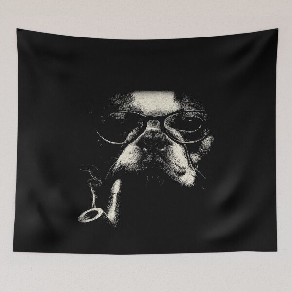 Item preview, Dapper French Bulldog Pipe Smoker Glasses designed and sold by k3rstman1.