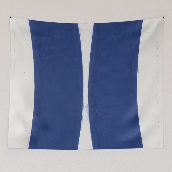 Item preview, colored paper image v blue curves from colored paper images 1976  - Ellsworth Kelly   designed and sold by nebelimr.